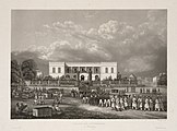 Palaciu del gobernador de Puducherry (c.1850).