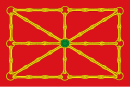 Drapeau de Basse-Navarre Nafarroa Beherea, Baxenabarre (eus) Baisha-Navarra (oc)