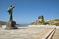 Chora of Andros, monument in front of the Maritime Museum