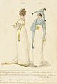"A New Spencer Walking Dress with the Incognita Hat" from the January 1807 La Belle Assemblée