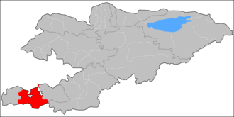 Баткенский район на карте