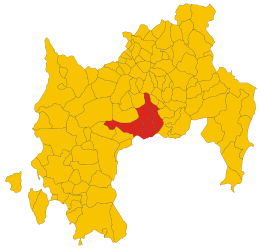 Unione dei comuni Basso Campidano – Mappa