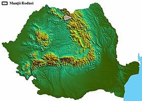 Carte de localisation du Rodna.