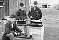 Image 60British Post Office engineers inspect Guglielmo Marconi's wireless telegraphy (radio) equipment in 1897. (from History of radio)