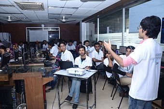 Bangla Wikipedia Workshop at Metropolitan University, Sylhet, 2014.