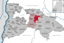 Läget för Buchenbach i Landkreis Breisgau-Hochschwarzwald