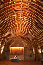 Charpente du donjon médiéval du château de Sully-sur-Loire.