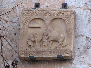 Plaque sur le mur du grenier à sel.