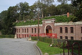 L'entrée du fort de Mons-en-Baroeul.