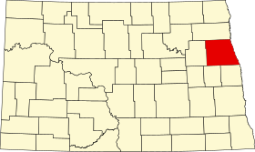 Localisation de Comté de Grand ForksGrand Forks County