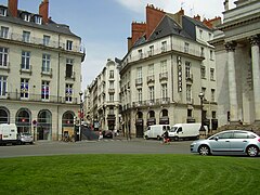 Place Graslin, le théâtre et le café le Molière.