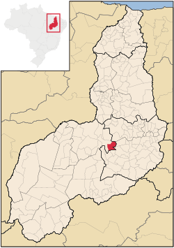 Localização de São Miguel do Fidalgo no Piauí