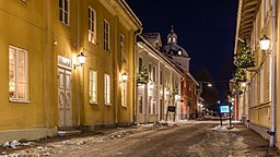 Storgatan, med Säters kyrka i bakgrunden