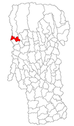 Location in Argeș County