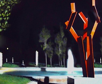 Escultura "Arbres Vermells" Parc de l'Aigua
