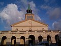 Die Fassade der Kathedrale von Cayenne vor der Renovierung