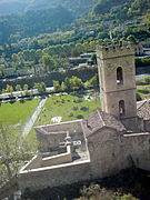 L’ouvrage à cornes Porte d’Italie-Clocher crénelé cathédrale.