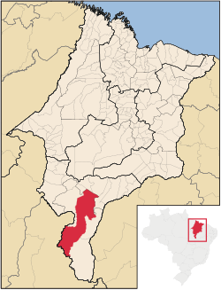 Localização de Balsas no Maranhão