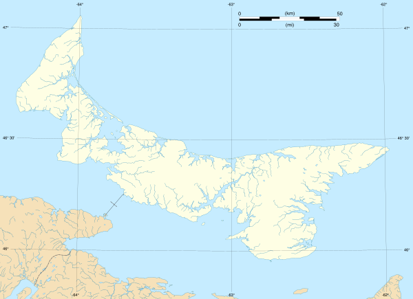 Carte de l'Île-du-Prince-Édouard