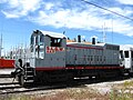 One of the Salt Lake Garfield & Western's diesels in Salt Lake City