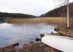 Tullan, vy mot norr från torpet Tullen