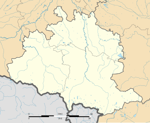 蒙塔尤在阿列日省的位置