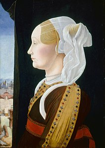 Ritræto de Ginevra Bentivoglio, 1474-1477 (National Gallery of Art)