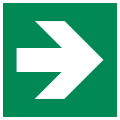 E005 – Direction arrow (90° angle)