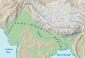 Lage der Indus-Ganges-Brahmaputra-Ebene