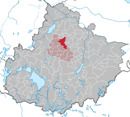 Läget för kommunen Ivenack i Landkreis Mecklenburgische Seenplatte