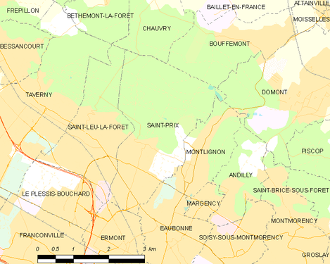 Carte de la commune.