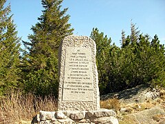 Monument aux chasseurs tombés lors de la Grande Guerre.