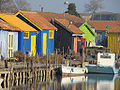 Oyster farms in the Oléron island