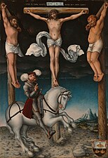 La Crucifixion avec le centurion converti, 1538 Lucas Cranach