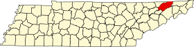 Localisation de Comté de Hawkins(Hawkins County)
