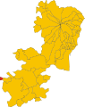 Collocatio finium Municipii Fani Sancti Cononis in Provincia Regionali Catinensi.