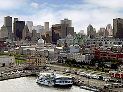 View of Old Montreal from the Old Port of Montreal