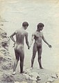 Two youth on a shore. Although identification may be controversial, the youth on the right might be Vincenzo Galdi as an adult (1900 ca.)