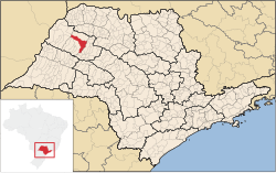 Location of Araçatuba