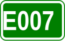 Zeichen der Europastraße 007