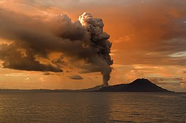 De vulkaan Tavurvur