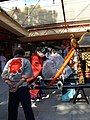 Préparation d'un mikoshi.