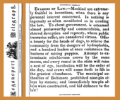 An 1838 Indiana newspaper describes how ten-pin bowling was devised to evade a Baltimore statute prohibiting nine-pin bowling.[7]