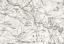 Das Wintermoor mit den beiden Ortschaften Wintermoor und Ehrhorn um 1836
