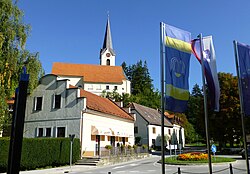 Main square and church