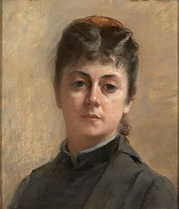 Portrait présumé de Blanche Worms, née Barretta, comédienne, pastel