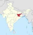 Lage des indischen Bundesstaates Jharkhand