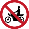 No entry for motorcycles