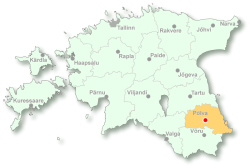 Localização de Põlva.
