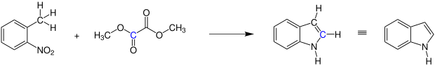 Übersichtsreaktion der Reissert-Indol-Synthese